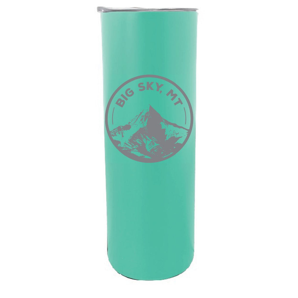 Big Sky Montana Souvenir 20 oz Engraved Insulated Stainless Steel Skinny Tumbler Image 2