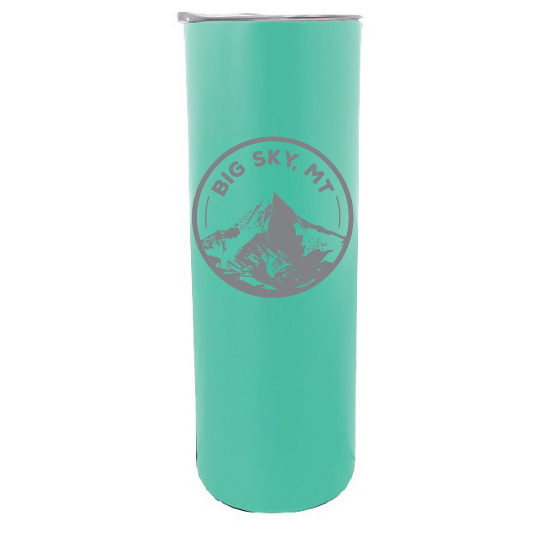 Big Sky Montana Souvenir 20 oz Engraved Insulated Stainless Steel Skinny Tumbler Image 2