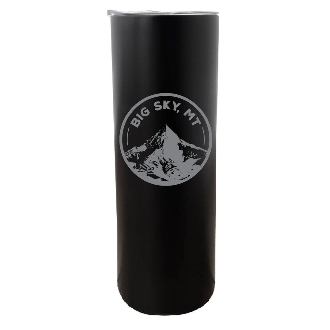 Big Sky Montana Souvenir 20 oz Engraved Insulated Stainless Steel Skinny Tumbler Image 1