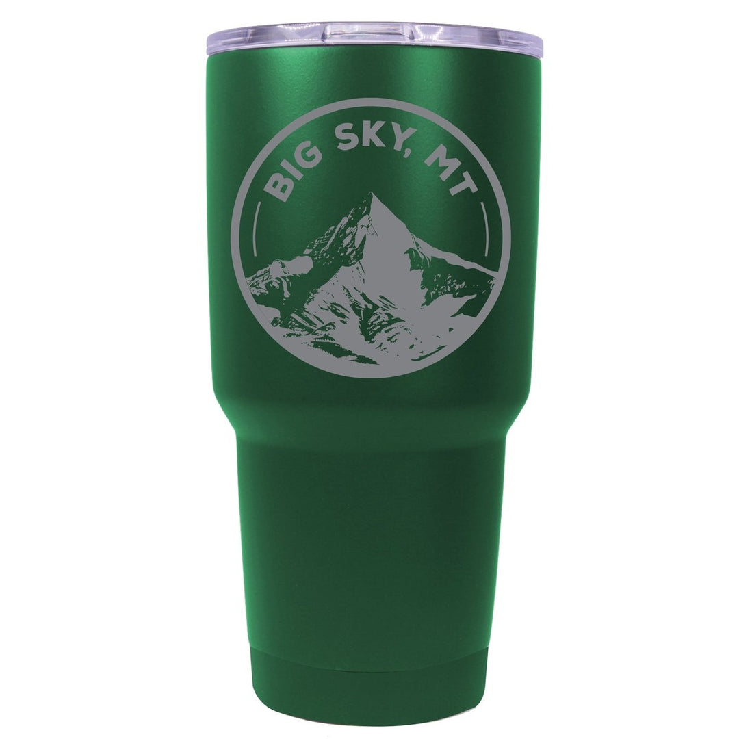 Big Sky Montana Souvenir 24 oz Engraved Insulated Stainless Steel Tumbler Image 1