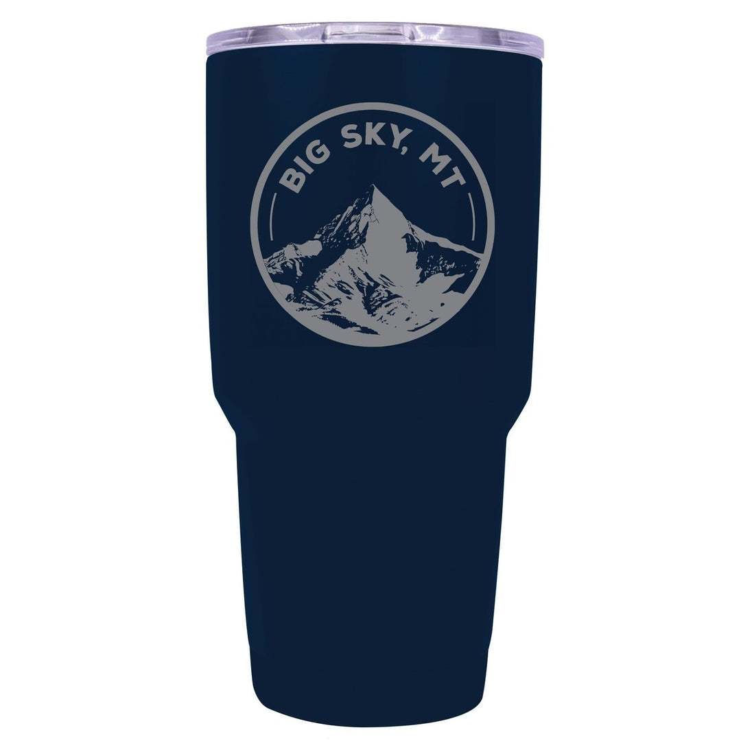 Big Sky Montana Souvenir 24 oz Engraved Insulated Stainless Steel Tumbler Image 1