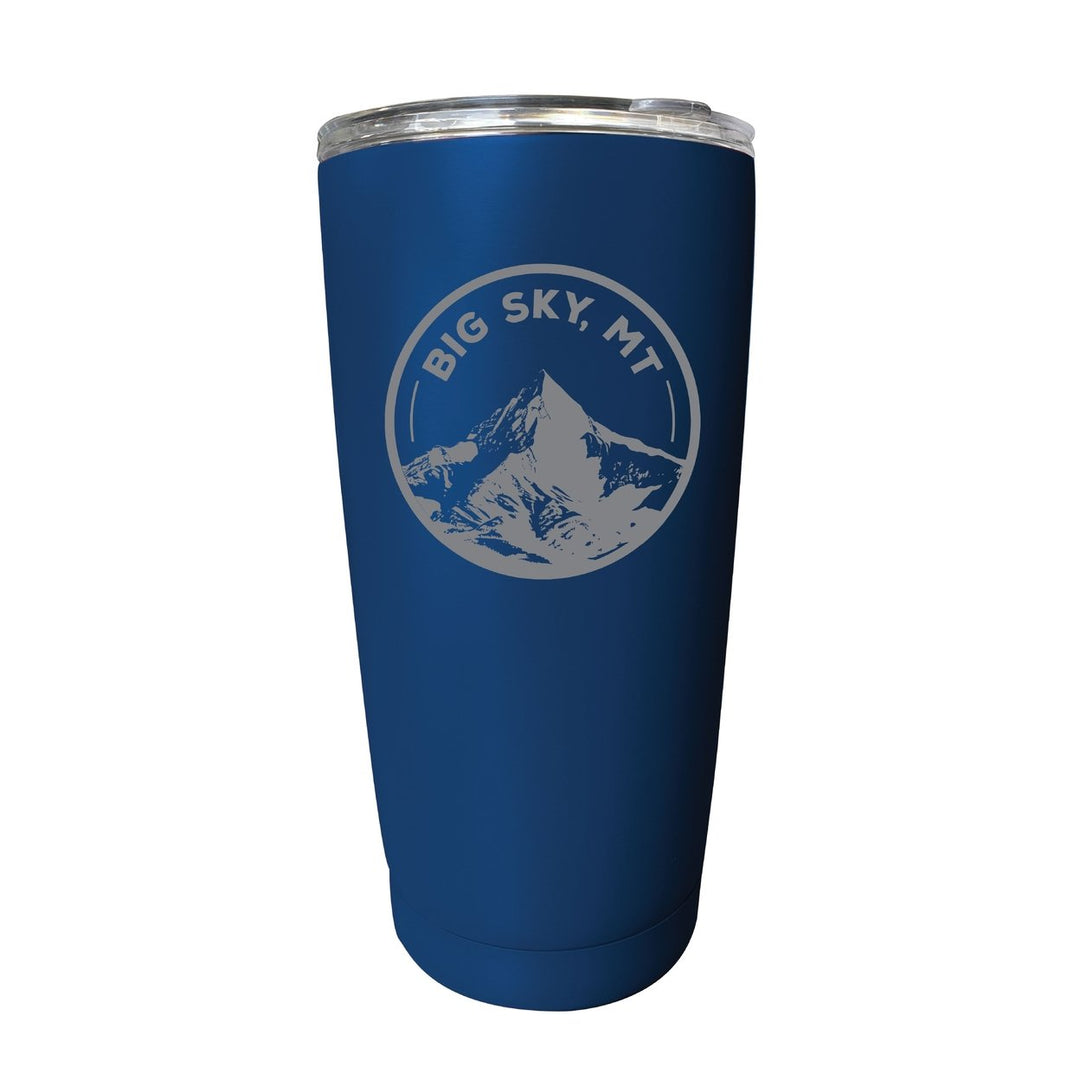 Big Sky Montana Souvenir 16 oz Engraved Stainless Steel Insulated Tumbler Image 1