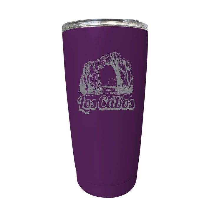 Los Cabos Mexico Souvenir 16 oz Engraved Stainless Steel Insulated Tumbler Image 1