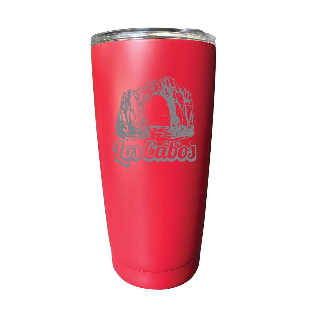 Los Cabos Mexico Souvenir 16 oz Engraved Stainless Steel Insulated Tumbler Image 2