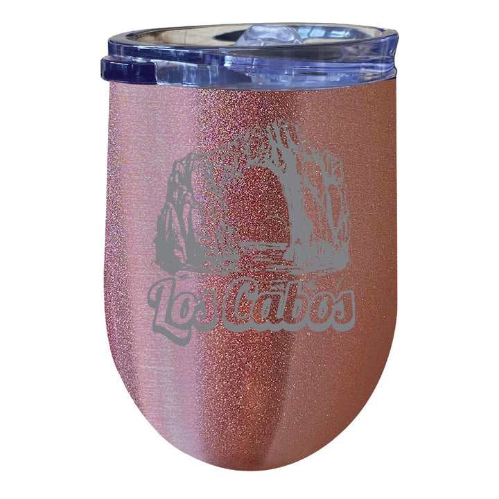 Los Cabos Mexico Souvenir 12 oz Engraved Insulated Wine Stainless Steel Tumbler Image 5