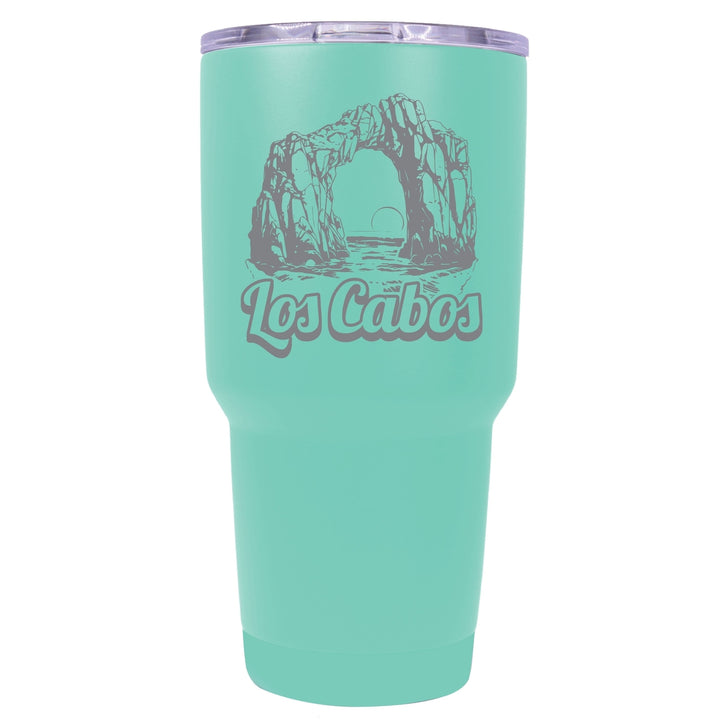 Los Cabos Mexico Souvenir 24 oz Engraved Insulated Stainless Steel Tumbler Image 3