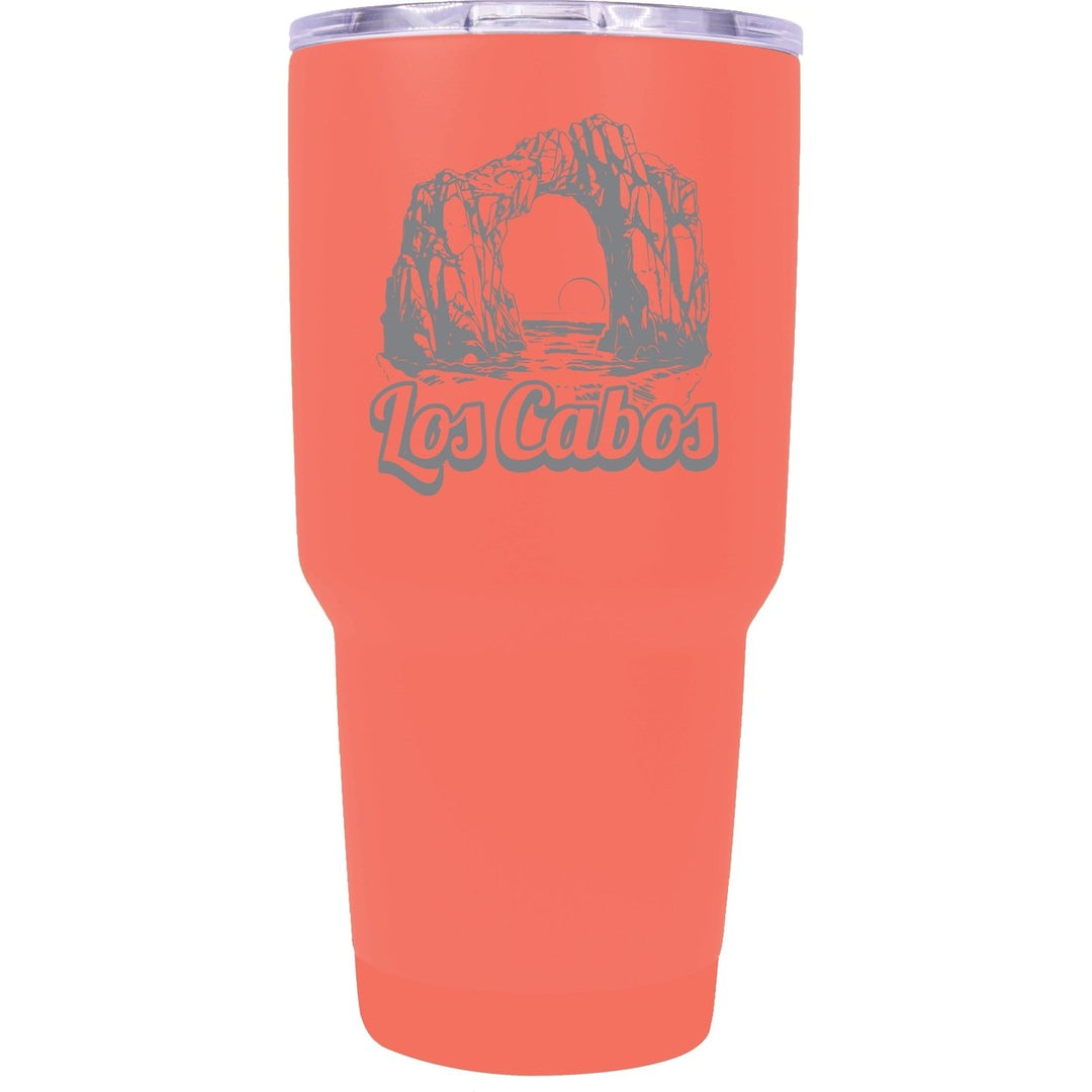 Los Cabos Mexico Souvenir 24 oz Engraved Insulated Stainless Steel Tumbler Image 1