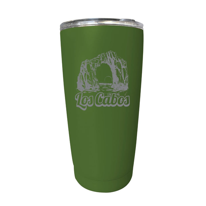 Los Cabos Mexico Souvenir 16 oz Engraved Stainless Steel Insulated Tumbler Image 1
