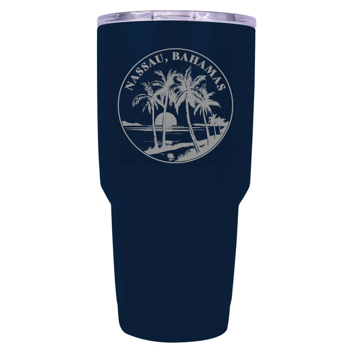 Nassau the Bahamas Souvenir 24 oz Engraved Insulated Stainless Steel Tumbler Image 5