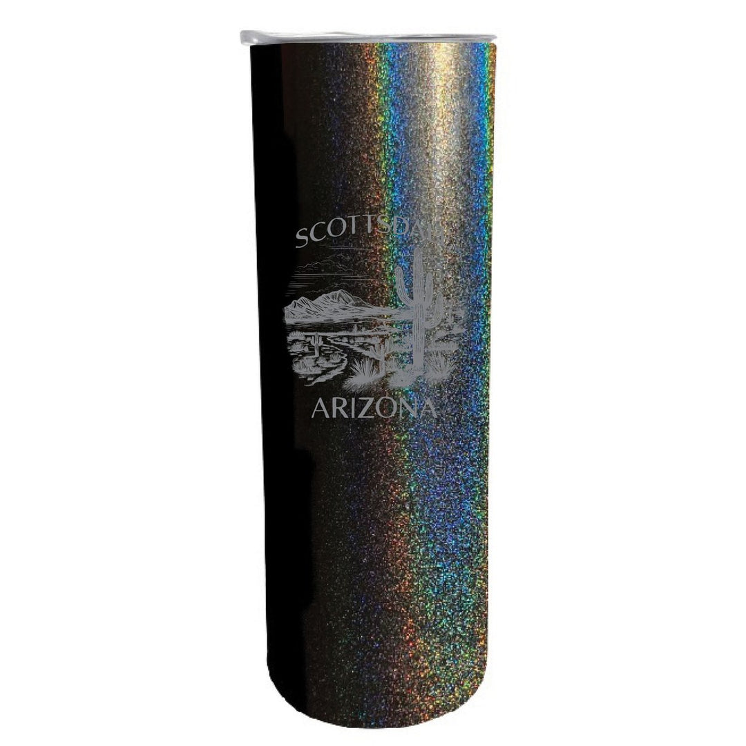 Scottsdale Arizona Souvenir 20 oz Engraved Insulated Stainless Steel Skinny Tumbler Image 1