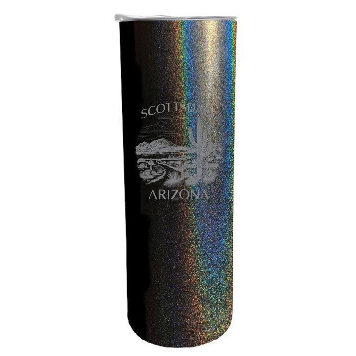 Scottsdale Arizona Souvenir 20 oz Engraved Insulated Stainless Steel Skinny Tumbler Image 1