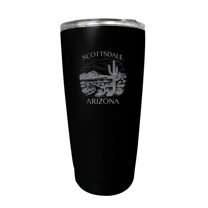 Scottsdale Arizona Souvenir 16 oz Engraved Stainless Steel Insulated Tumbler Image 1