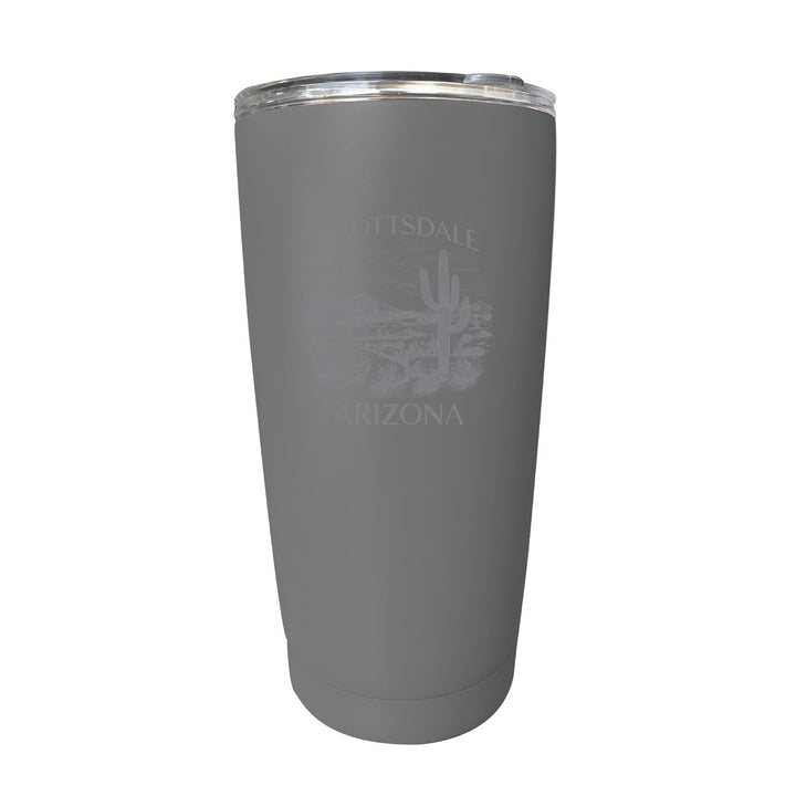 Scottsdale Arizona Souvenir 16 oz Engraved Stainless Steel Insulated Tumbler Image 1