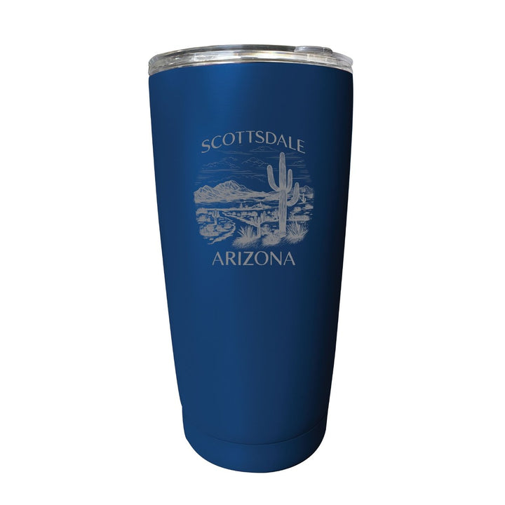 Scottsdale Arizona Souvenir 16 oz Engraved Stainless Steel Insulated Tumbler Image 1