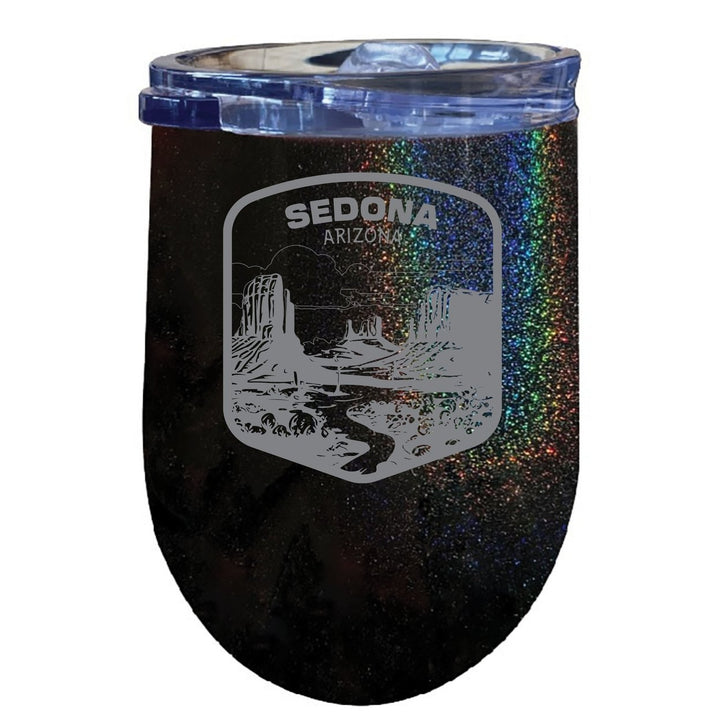 Sedona Arizona Souvenir 12 oz Engraved Insulated Wine Stainless Steel Tumbler Image 1