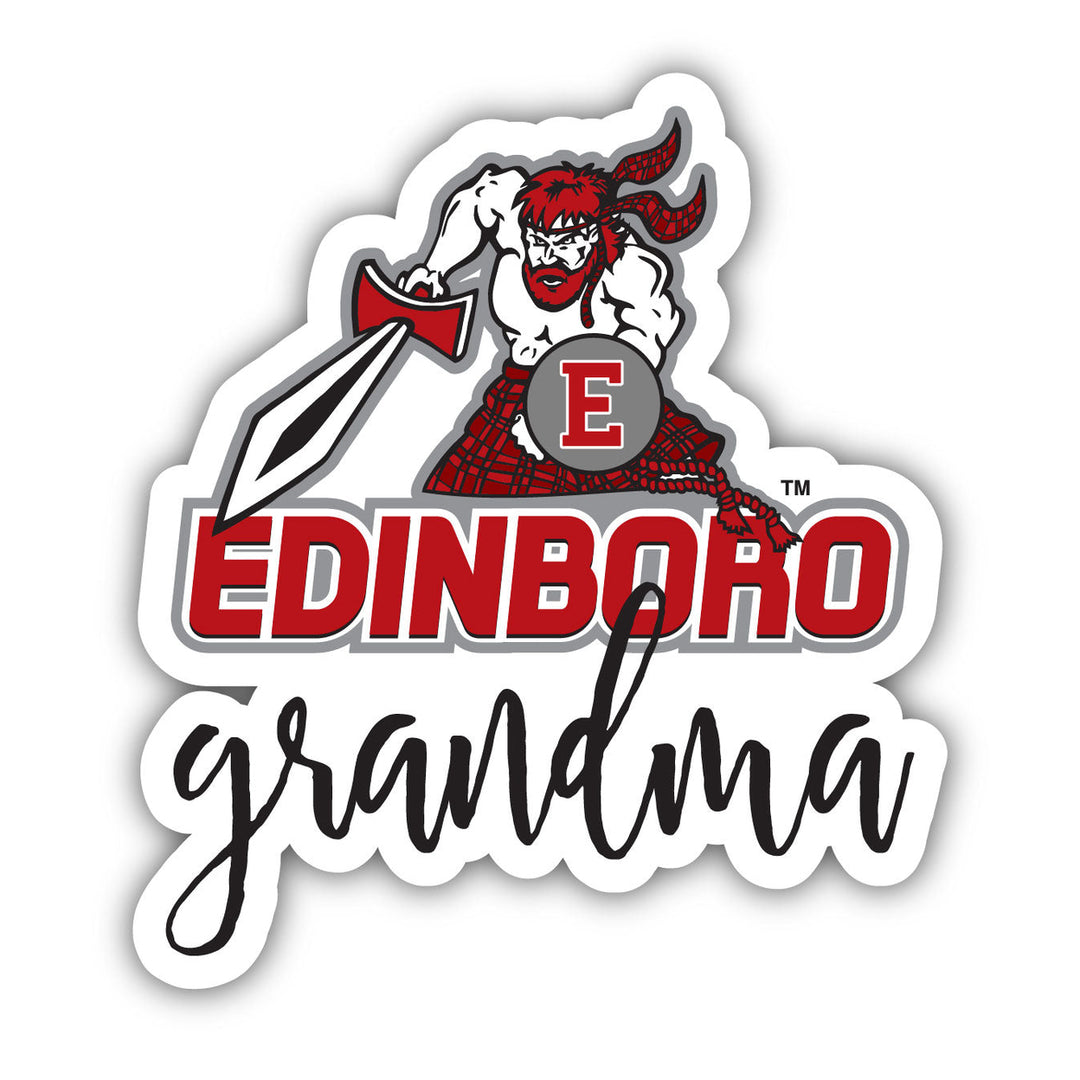 Edinboro University Proud Grandma 4-Inch NCAA High-Definition Magnet - Versatile Metallic Surface Adornment Image 1