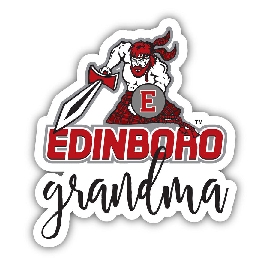 Edinboro University Proud Grandma 4-Inch NCAA High-Definition Magnet - Versatile Metallic Surface Adornment Image 1