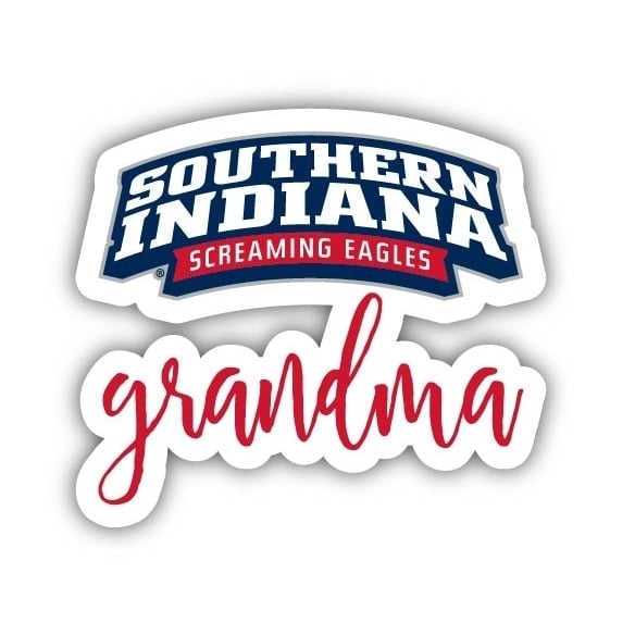 University of Southern Indiana Proud Grandma 4-Inch NCAA High-Definition Magnet - Versatile Metallic Surface Adornment Image 1