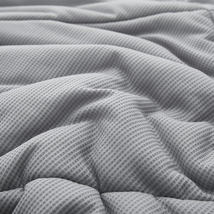 All-season Reversible Waffle Comforter Duvet Insert Image 7