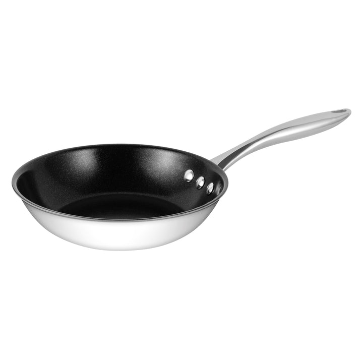 Ozeri Stainless Steel Non-Stick Pan ETERNA PFOA APEO-Free Black Interior 10" Image 1