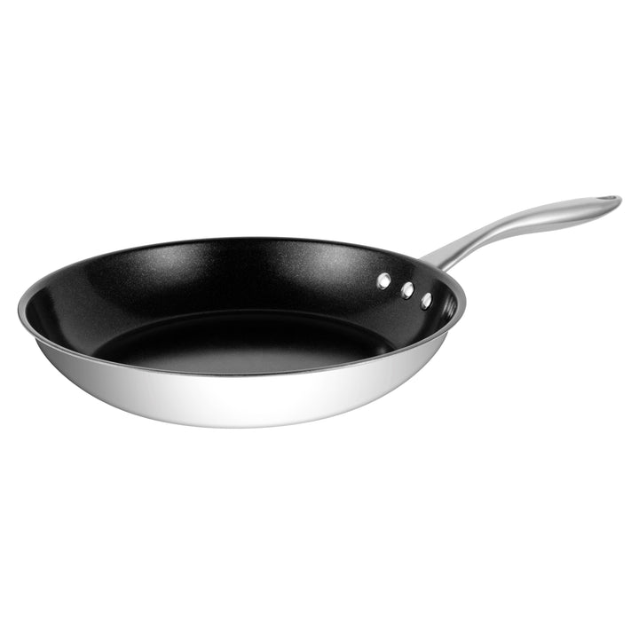 Ozeri Stainless Steel Non-Stick Pan ETERNA PFOA APEO-Free Black Interior 10" Image 3