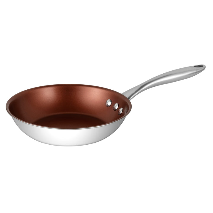 Ozeri Stainless Steel Pan ETERNA Non-Stick Coating Bronze Interior 10 Inch Image 1