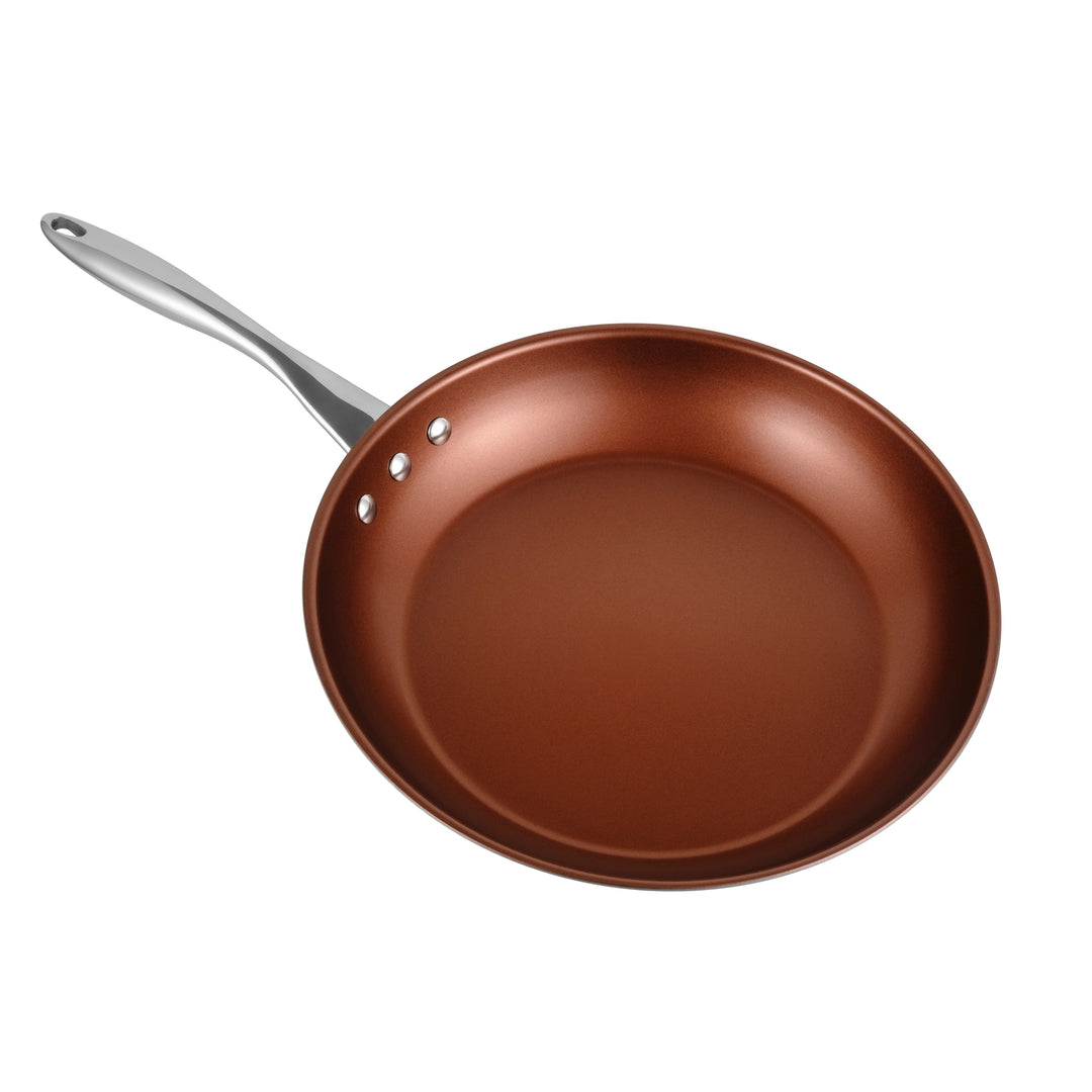 Ozeri Stainless Steel Pan ETERNA Non-Stick Coating Bronze Interior 10 Inch Image 7