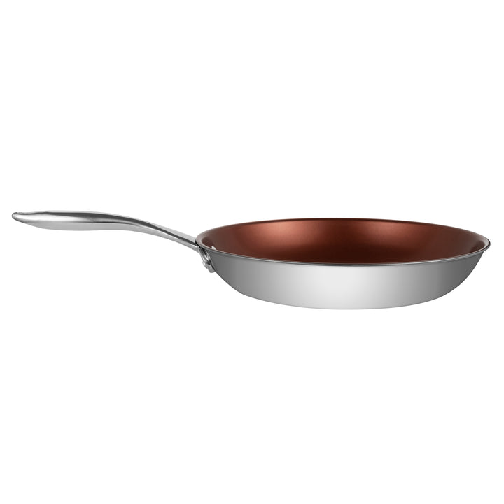 Ozeri Stainless Steel Pan ETERNA Non-Stick Coating Bronze Interior 10 Inch Image 8