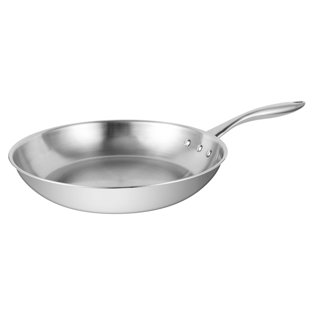 Ozeri Stainless Steel Pan PTFE-Free 3-Ply Professional Cooking Frying Pan Image 2