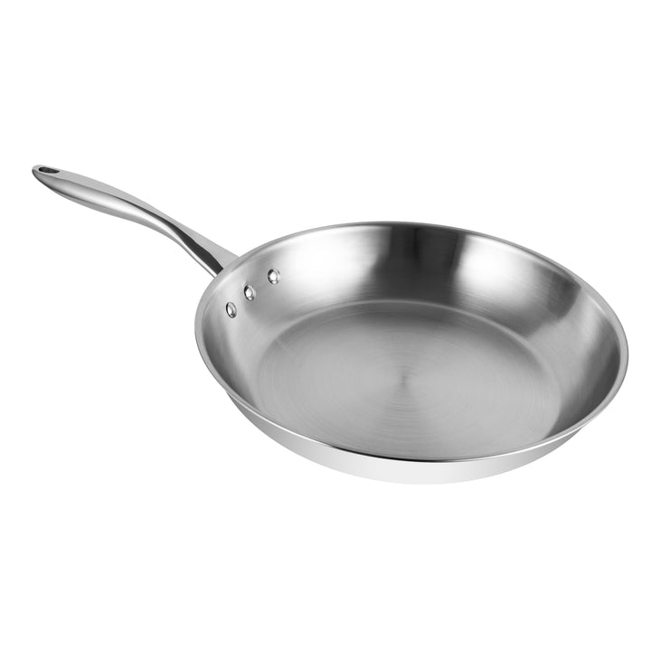 Ozeri Stainless Steel Pan PTFE-Free 3-Ply Professional Cooking Frying Pan Image 4