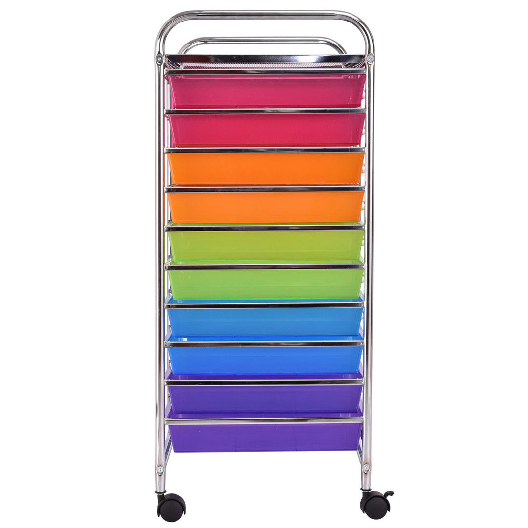 20 Drawer Rolling Storage Cart Scrapbook Paper Office School Organizer Image 4