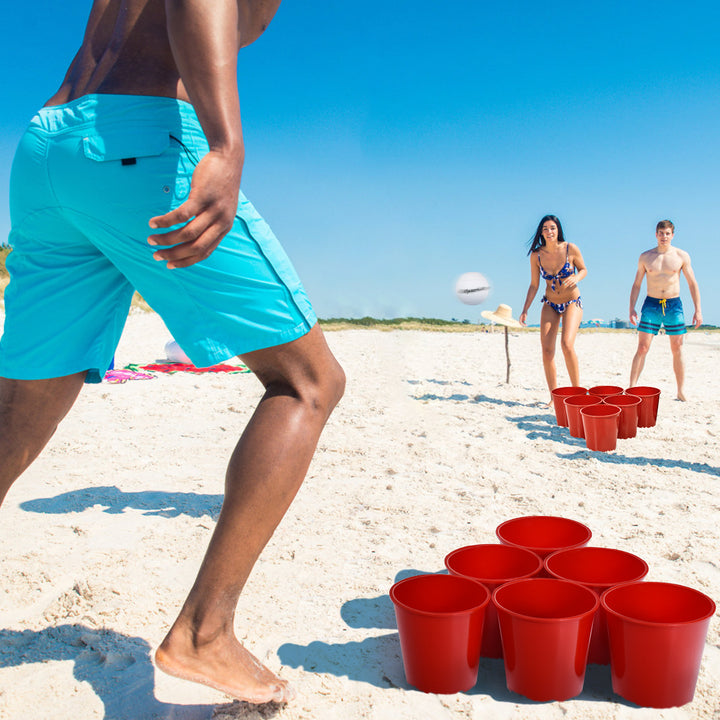 Yard Pong Giant Pong Game Set Carry Bag Outdoor Backyard Game Image 2