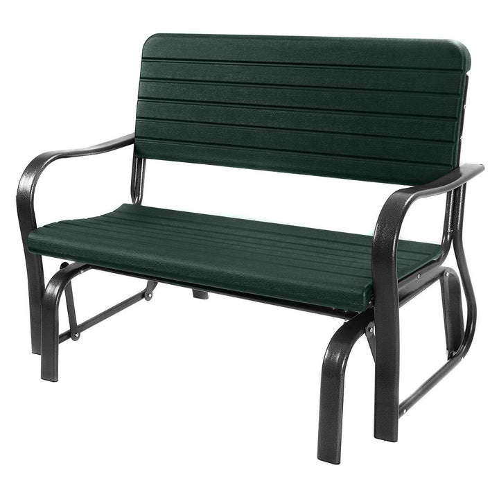 Outdoor Patio Swing Porch Rocker Glider Bench Loveseat Garden Seat Steel Image 1