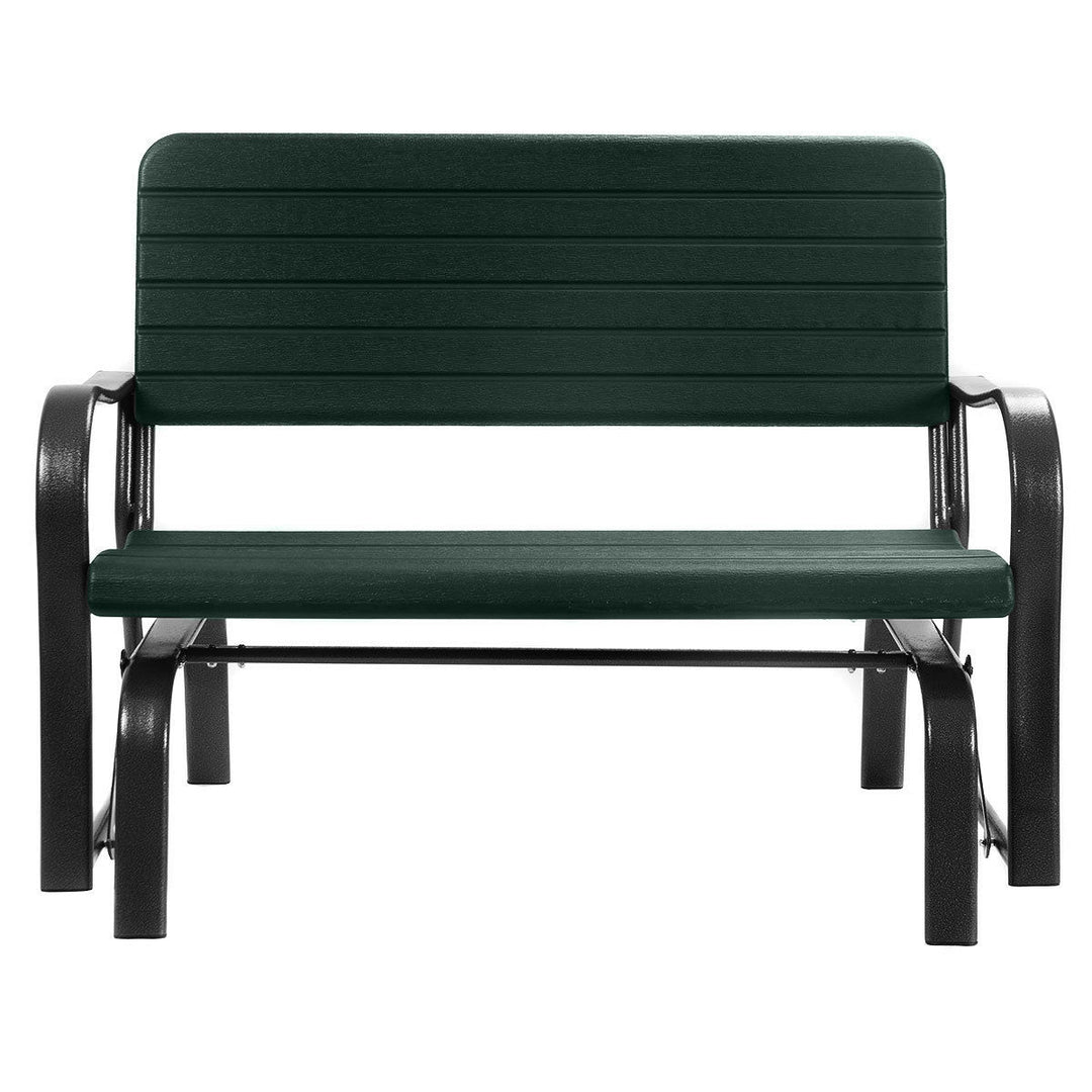 Outdoor Patio Swing Porch Rocker Glider Bench Loveseat Garden Seat Steel Image 6