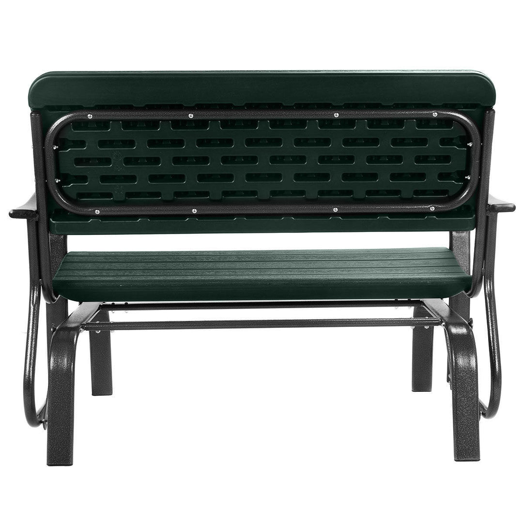 Outdoor Patio Swing Porch Rocker Glider Bench Loveseat Garden Seat Steel Image 9