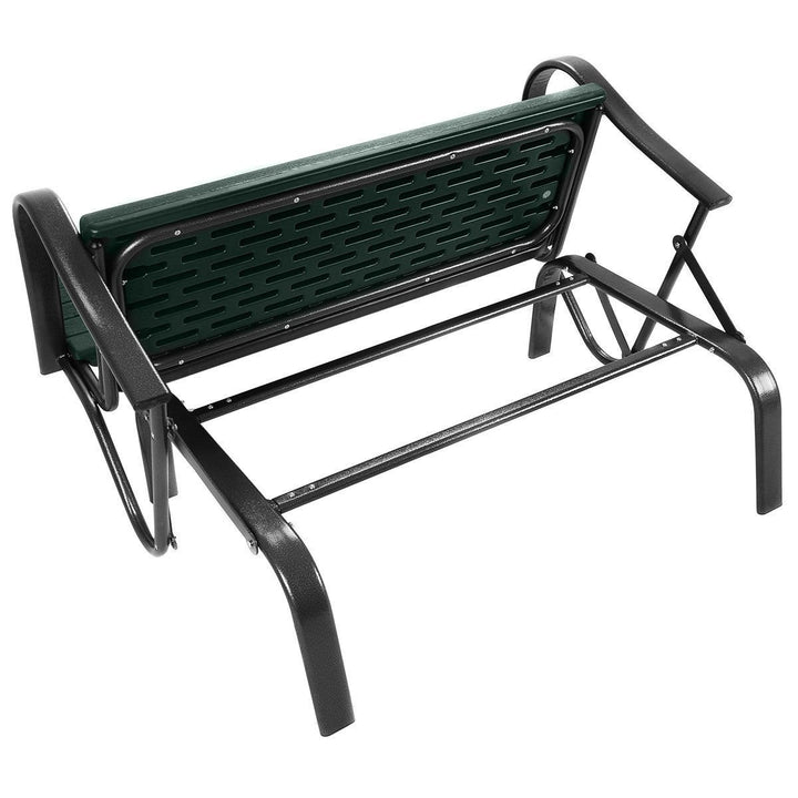 Outdoor Patio Swing Porch Rocker Glider Bench Loveseat Garden Seat Steel Image 10