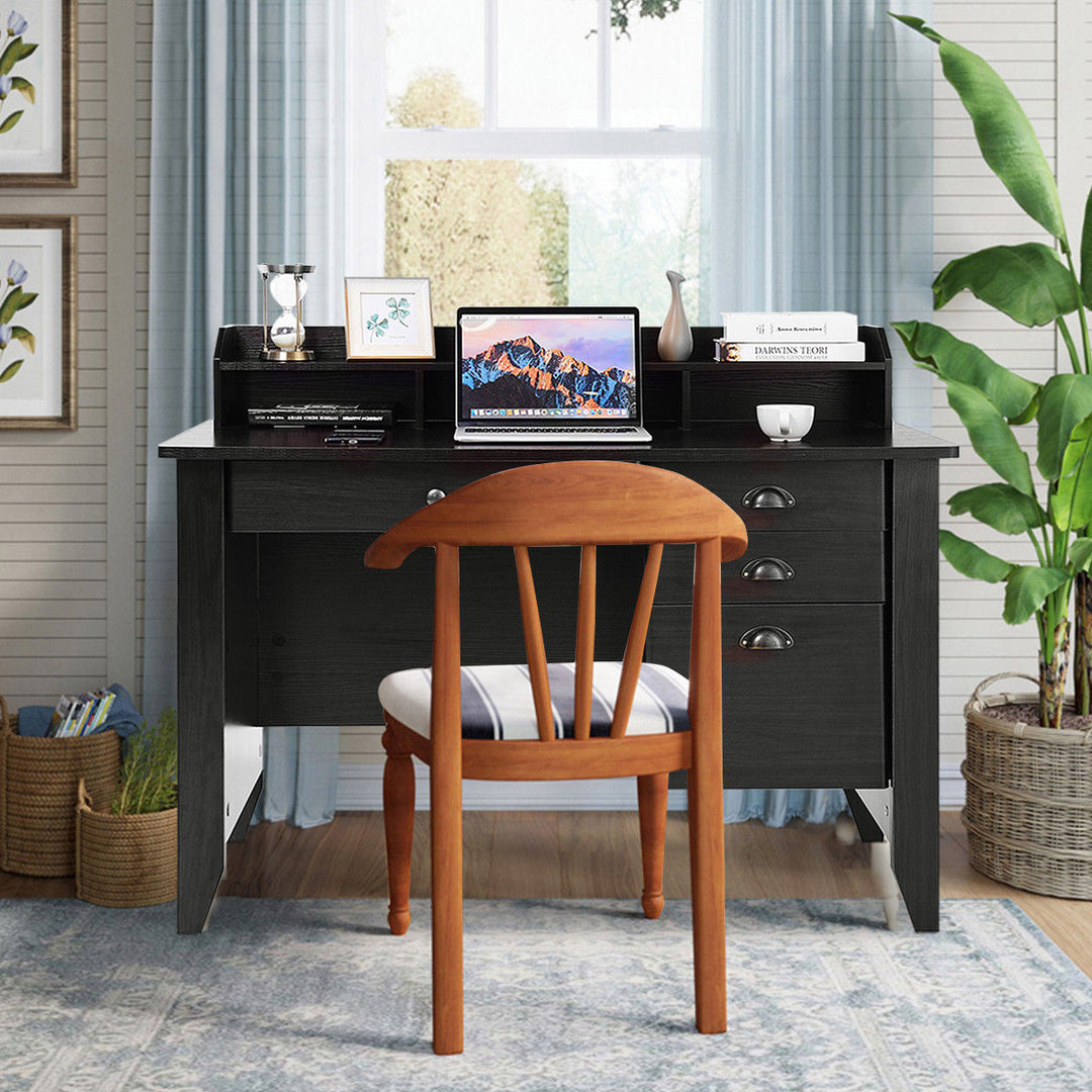 Computer Desk PC Laptop Writing Table Workstation Student Study Furniture Black Image 2