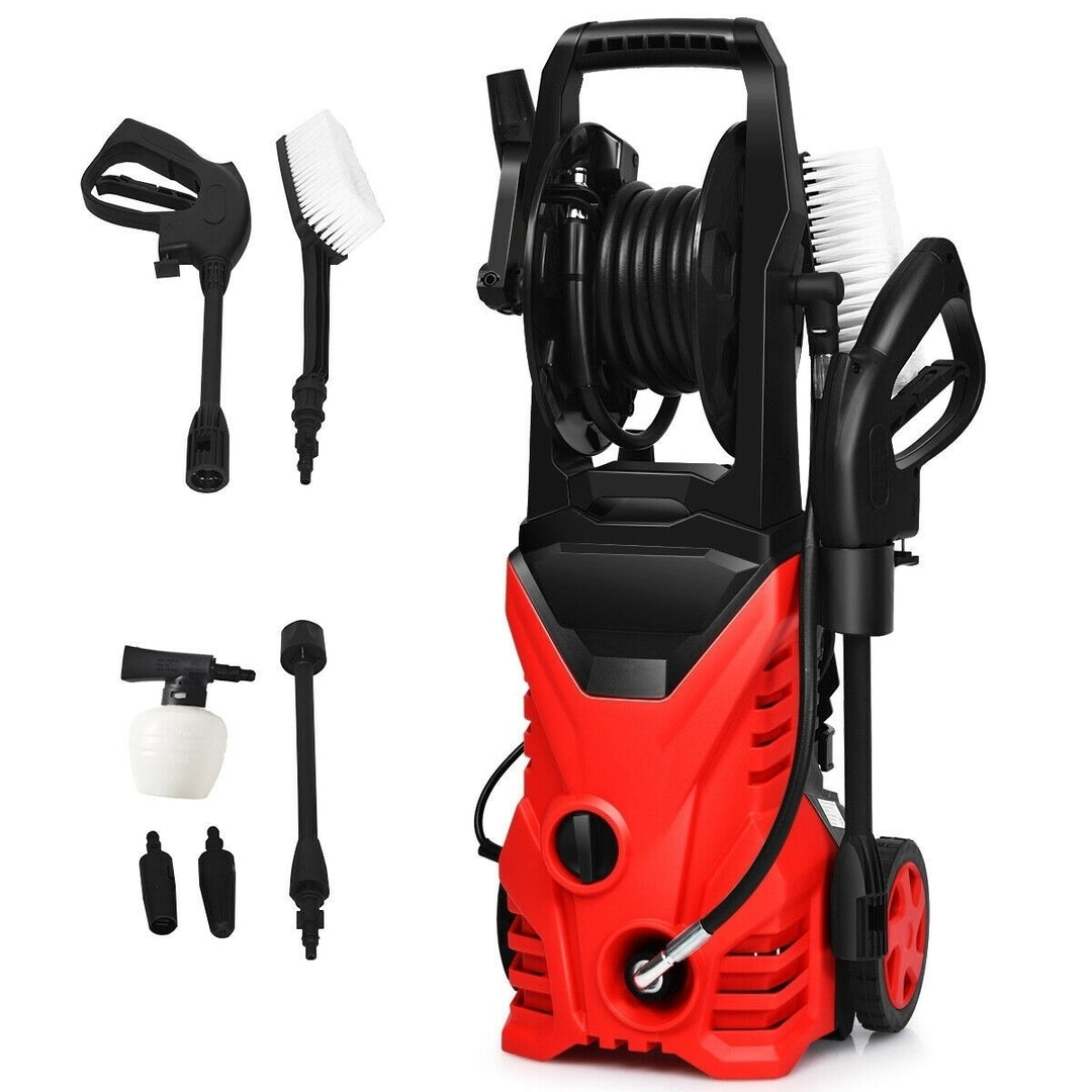 2030PSI Electric Pressure Washer Cleaner 1.7 GPM 1800W with Hose Reel Red Image 4