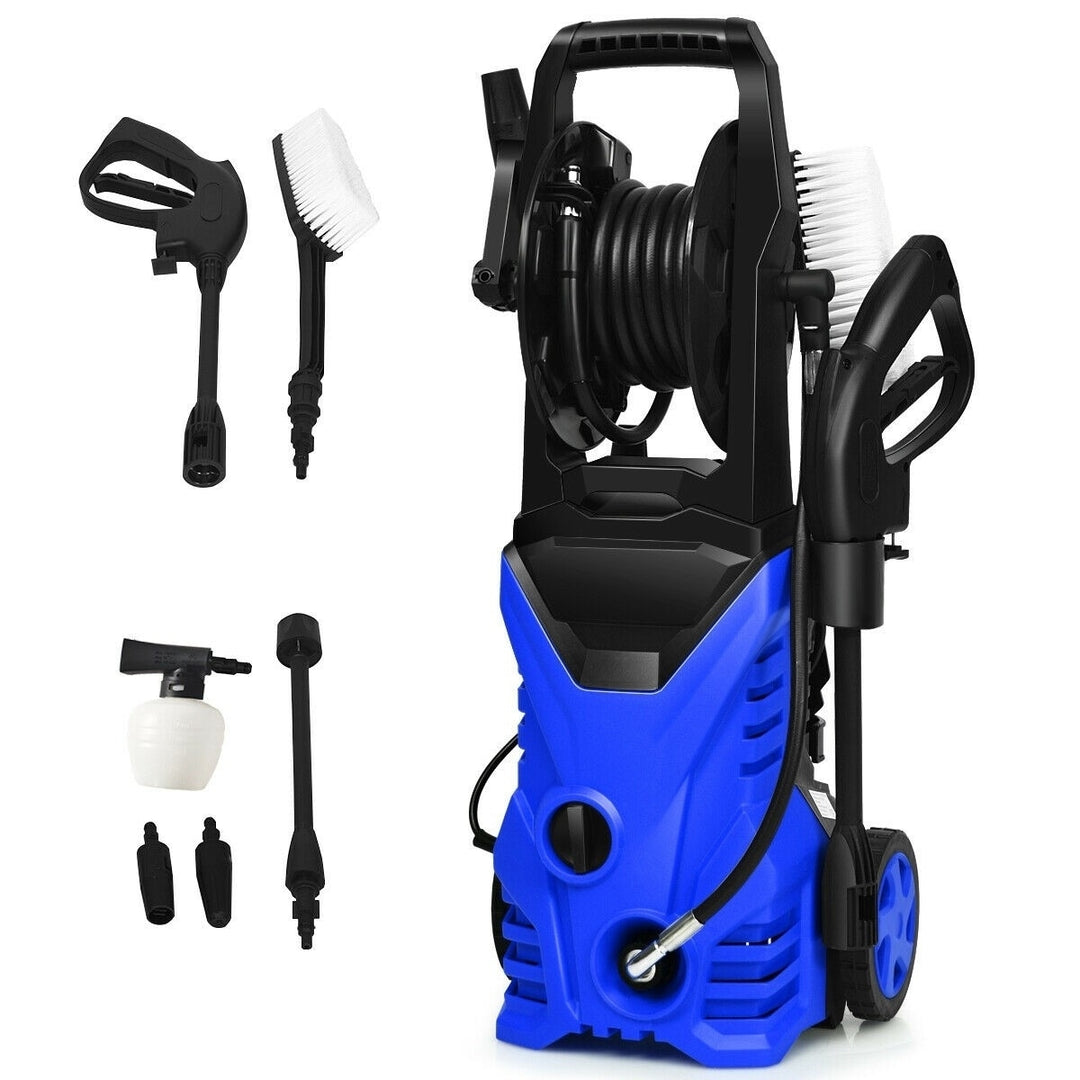 2030PSI Electric Pressure Washer Cleaner 1.7 GPM 1800W with Hose Reel Blue Image 4