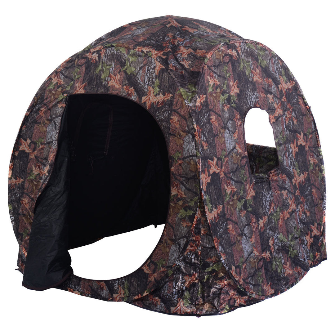 Portable Hunting Blind Pop Up Ground Camo Weather Resistant Hunting Enclosure Image 3