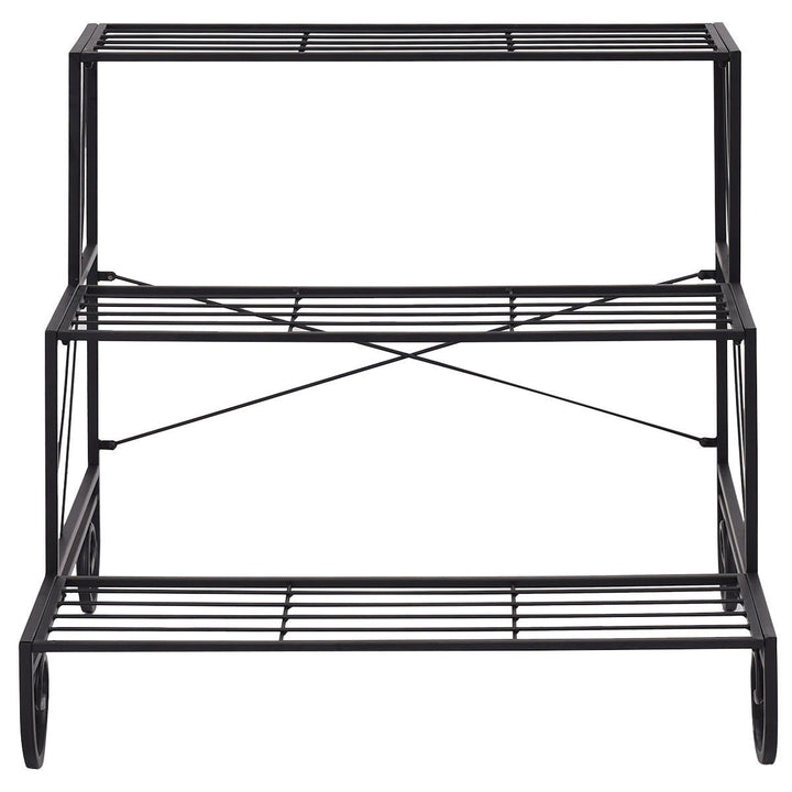 3 Tier Outdoor Metal Plant Stand Flower Planter Garden Display Holder Shelf Rack Image 3