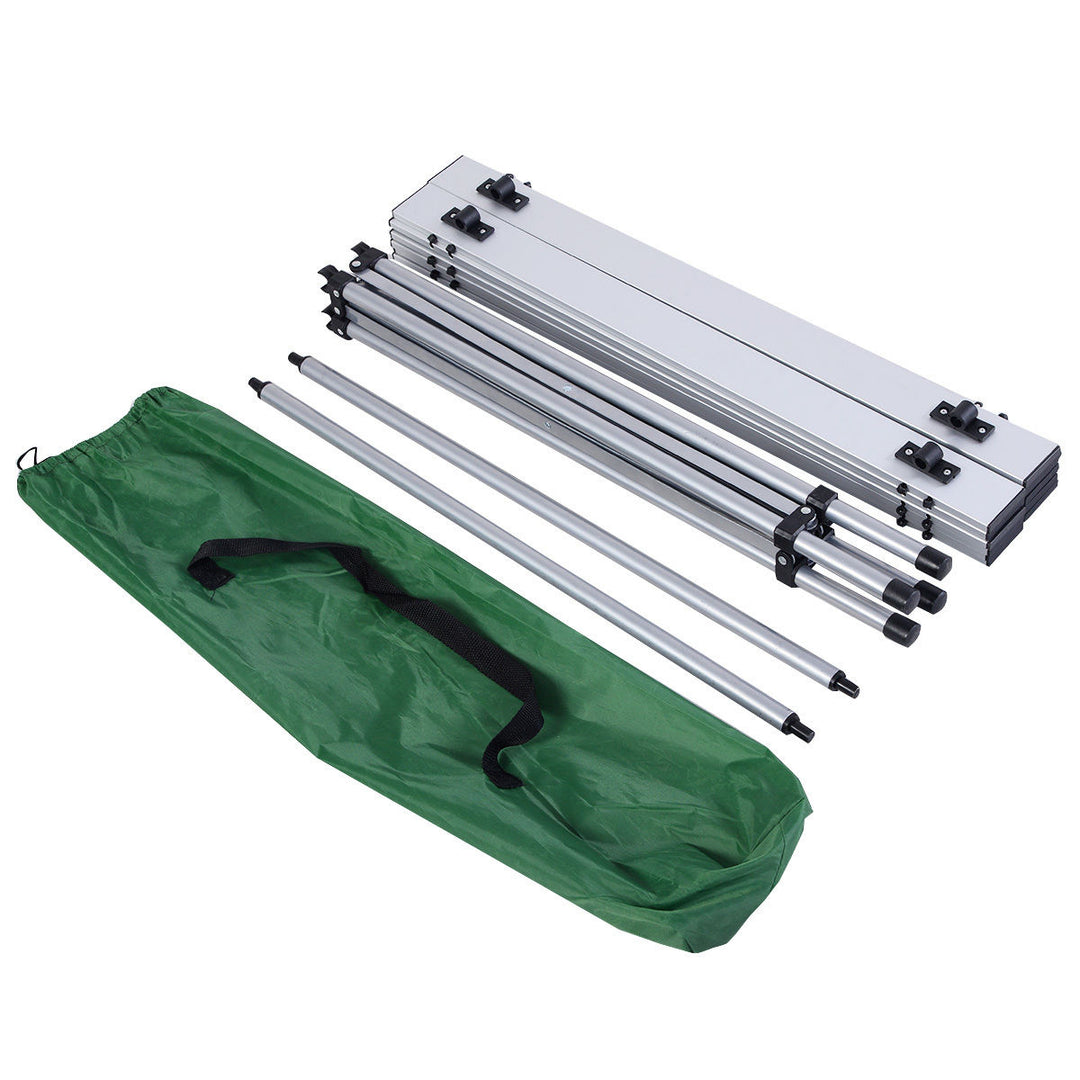 Roll Up Portable Folding Camping Square Aluminum Picnic Table w/Bag (27-3/5 ) Image 3