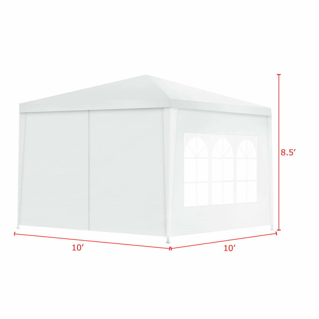 Canopy Party Wedding Event Tent 10x10 Heavy Duty Outdoor Gazebo Side Walls Image 3