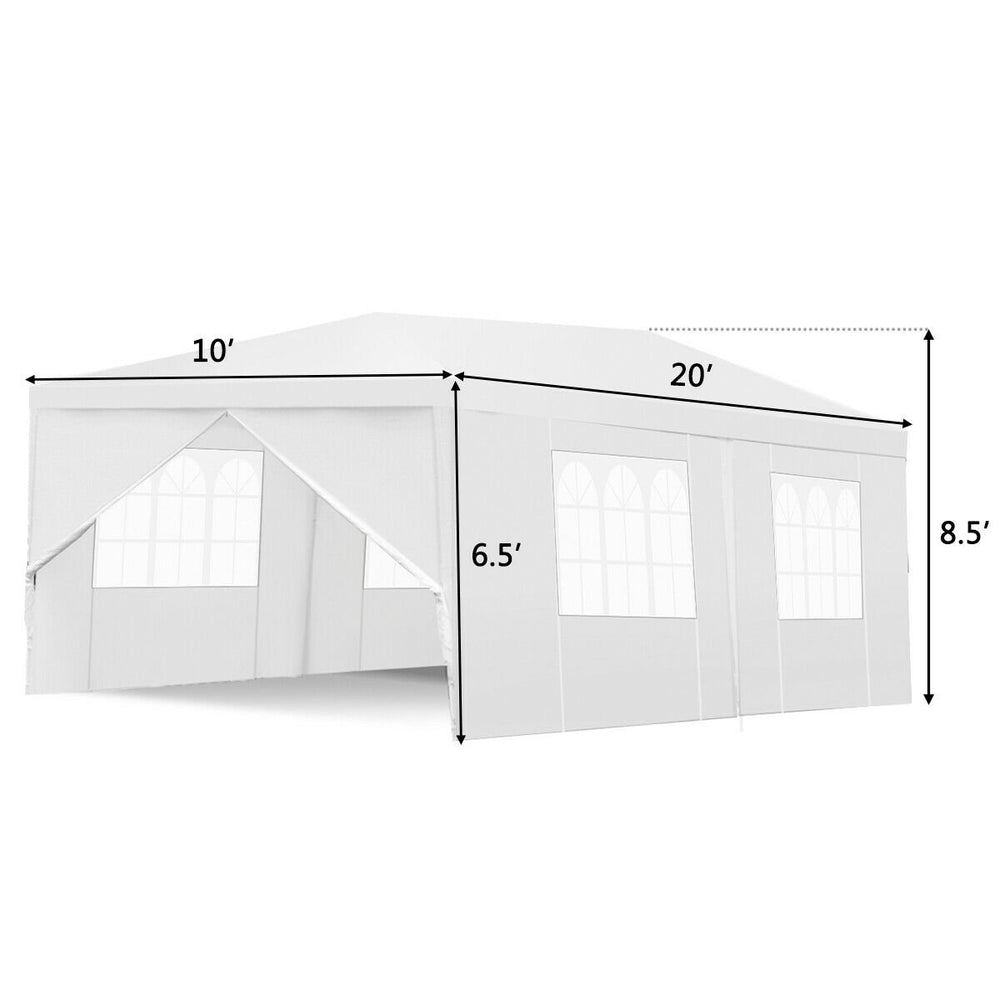 Wedding Tent Canopy Party 10x20 Heavy Duty Gazebo Cater Event W/Side Walls Image 2