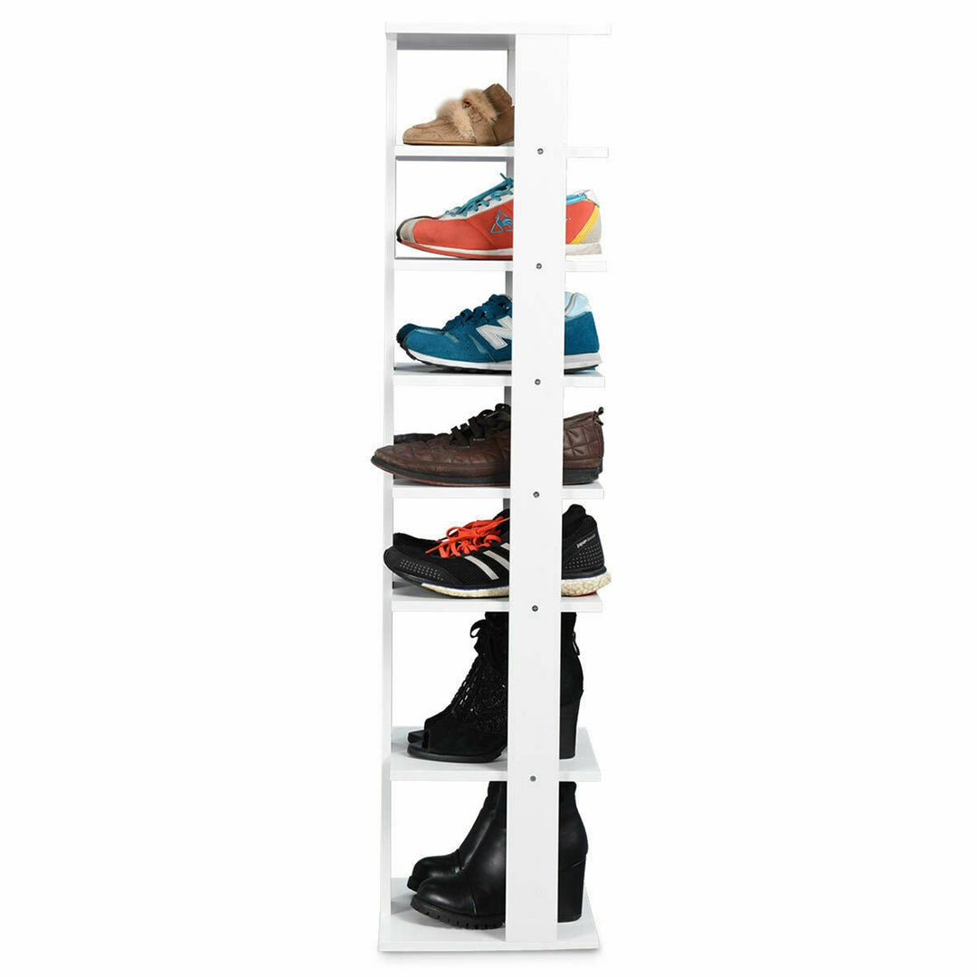 Wooden Shoes Storage Stand 7 Tiers Shoe Rack Organizer Multi-shoe Rack Shoebox Image 3