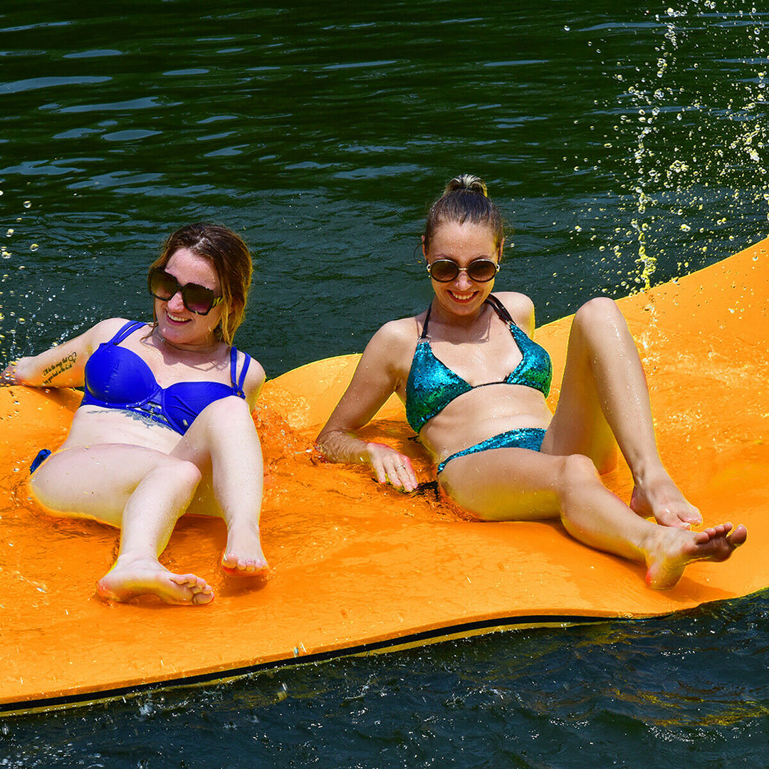 3 Layer Water Mat Floating Pad Island Water Sports Recreation Relaxing Tear-resistant 12 x 6 Image 3