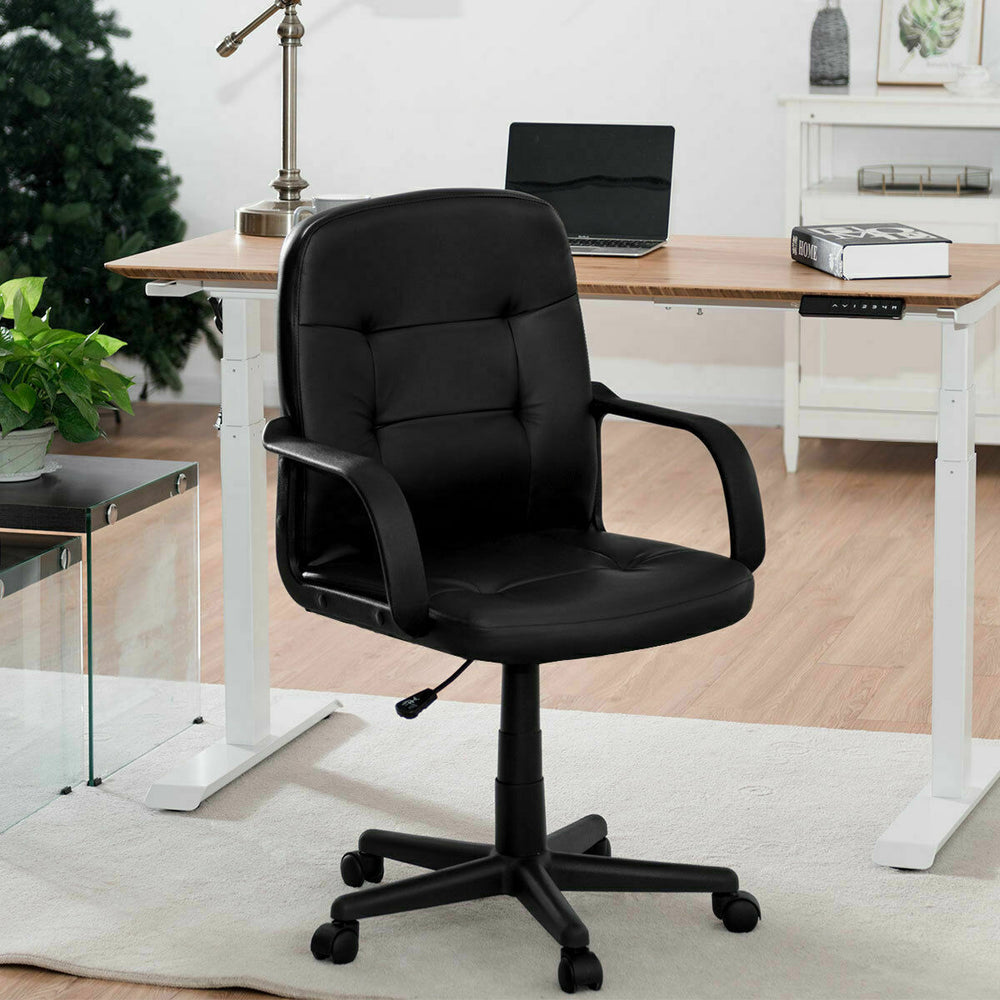 Ergonomic Mid-Back Executive Office Swivel Computer Desk Chair Image 2