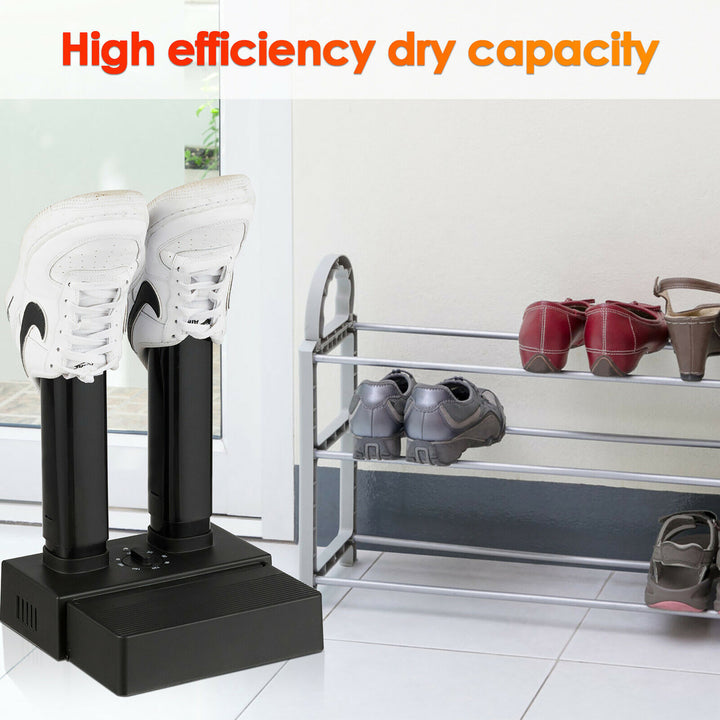 2-Shoe Electric Shoe Dryer Warmer Portable Adjustable Boots Socks Gloves W/Timer Image 2