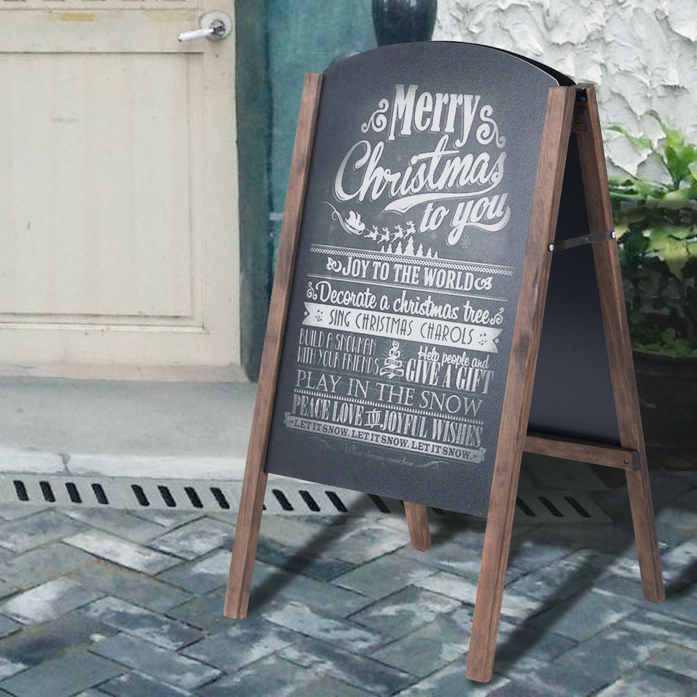 40 Wood A-Frame Chalkboard Sign Menu Board Sidewalk Wedding Signage Image 2