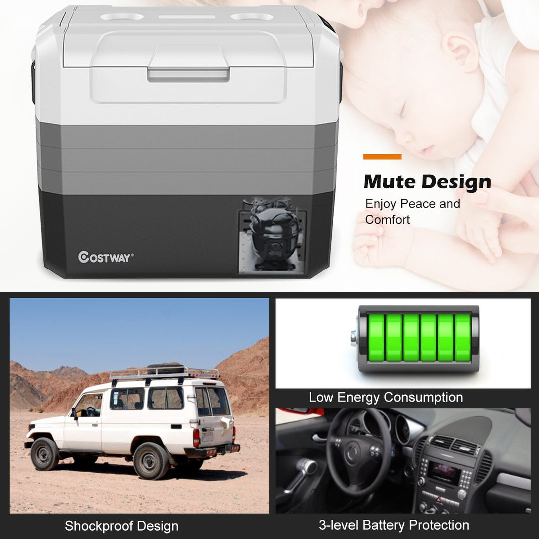 70 Quart Portable Electric Car Cooler Refrigerator Compressor Freezer Camping Image 4